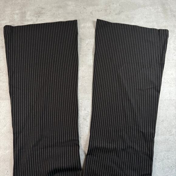 Betabrand black pinstripe flared pants size medium - Picture 6 of 9
